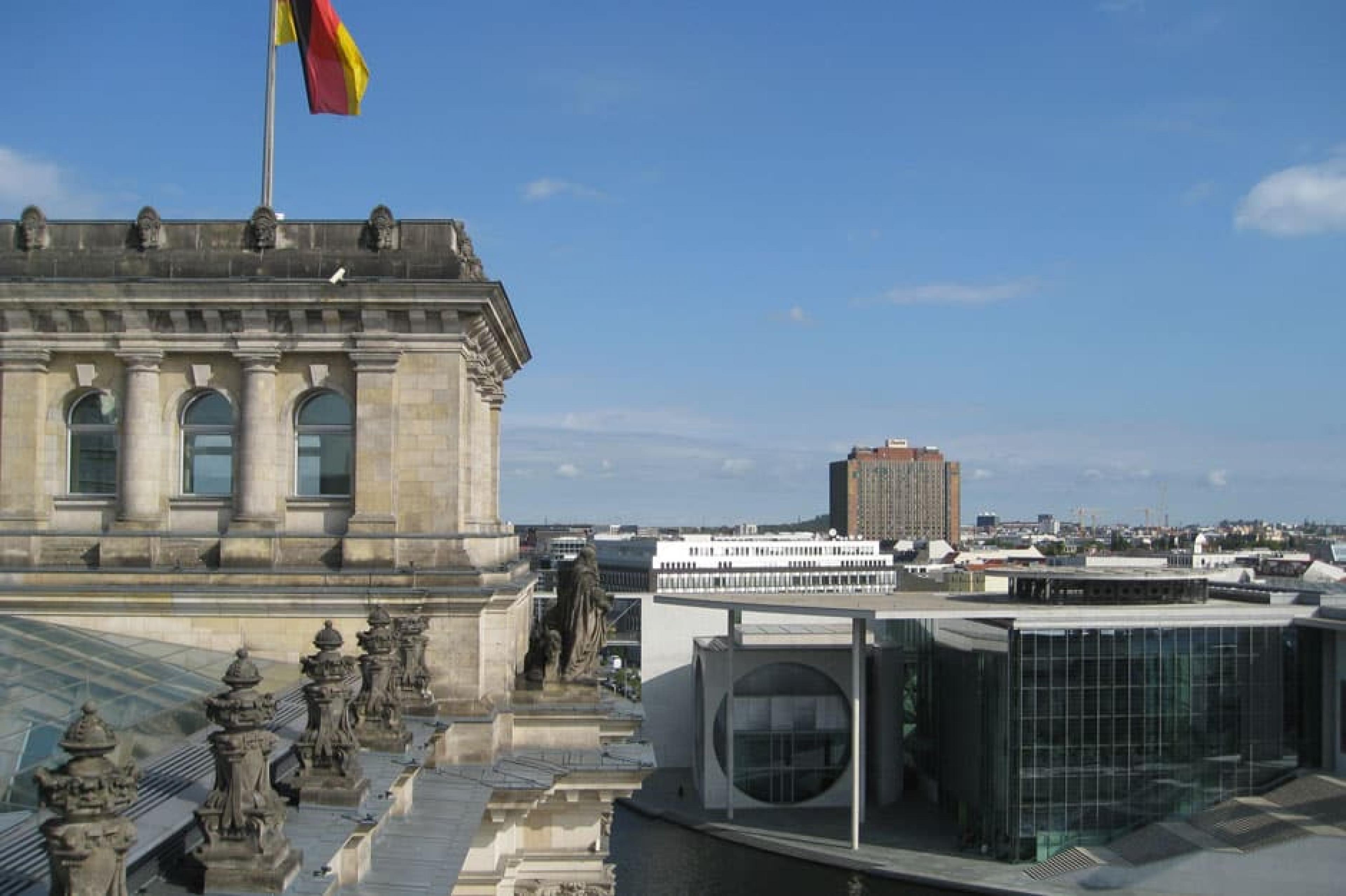Aerial View-Reichstag ,Berlin, Germany