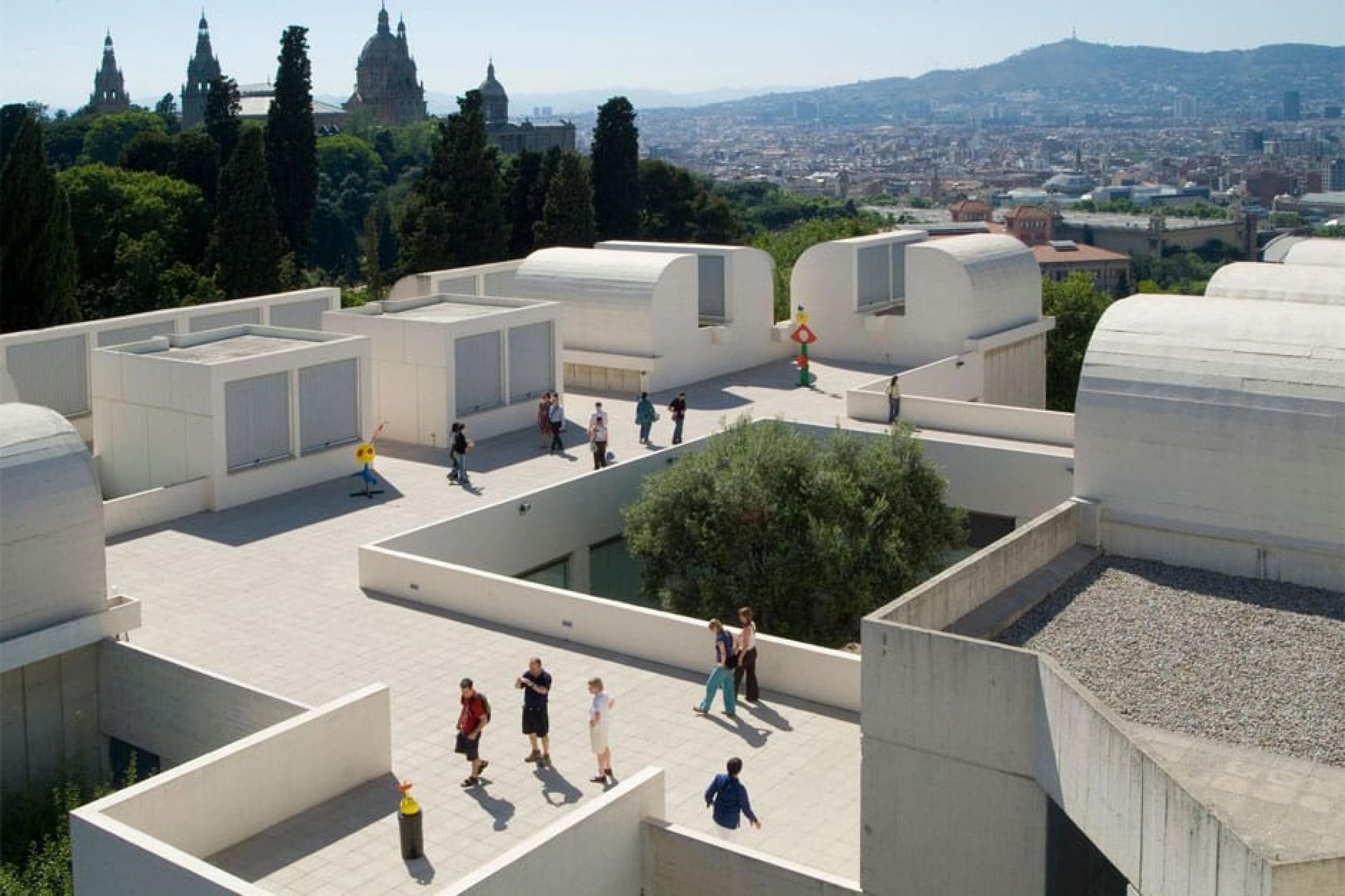 Aerial View-Fundació Joan Miró , Barcelona, Spain