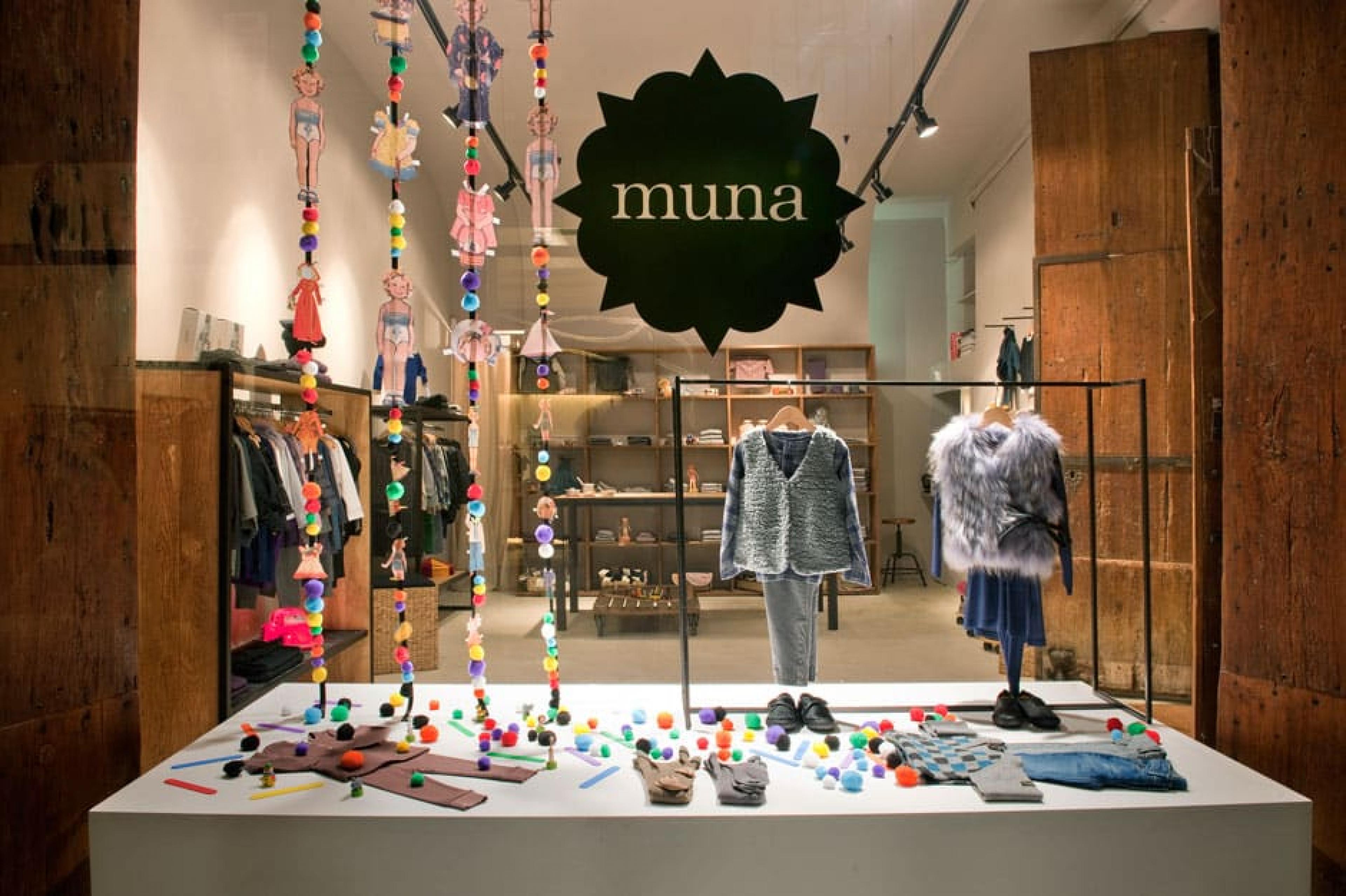 Merchandise at Muna, Barcelona, Spain