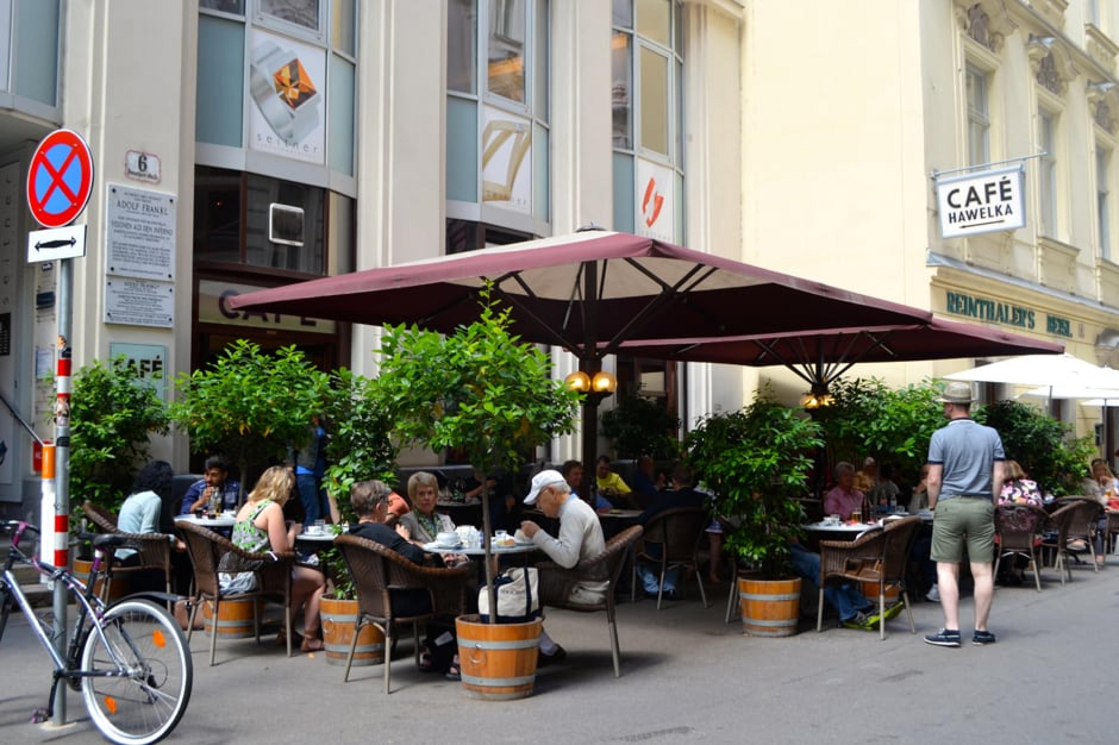 Exterior View - Café Hawelka, Vienna, Austria