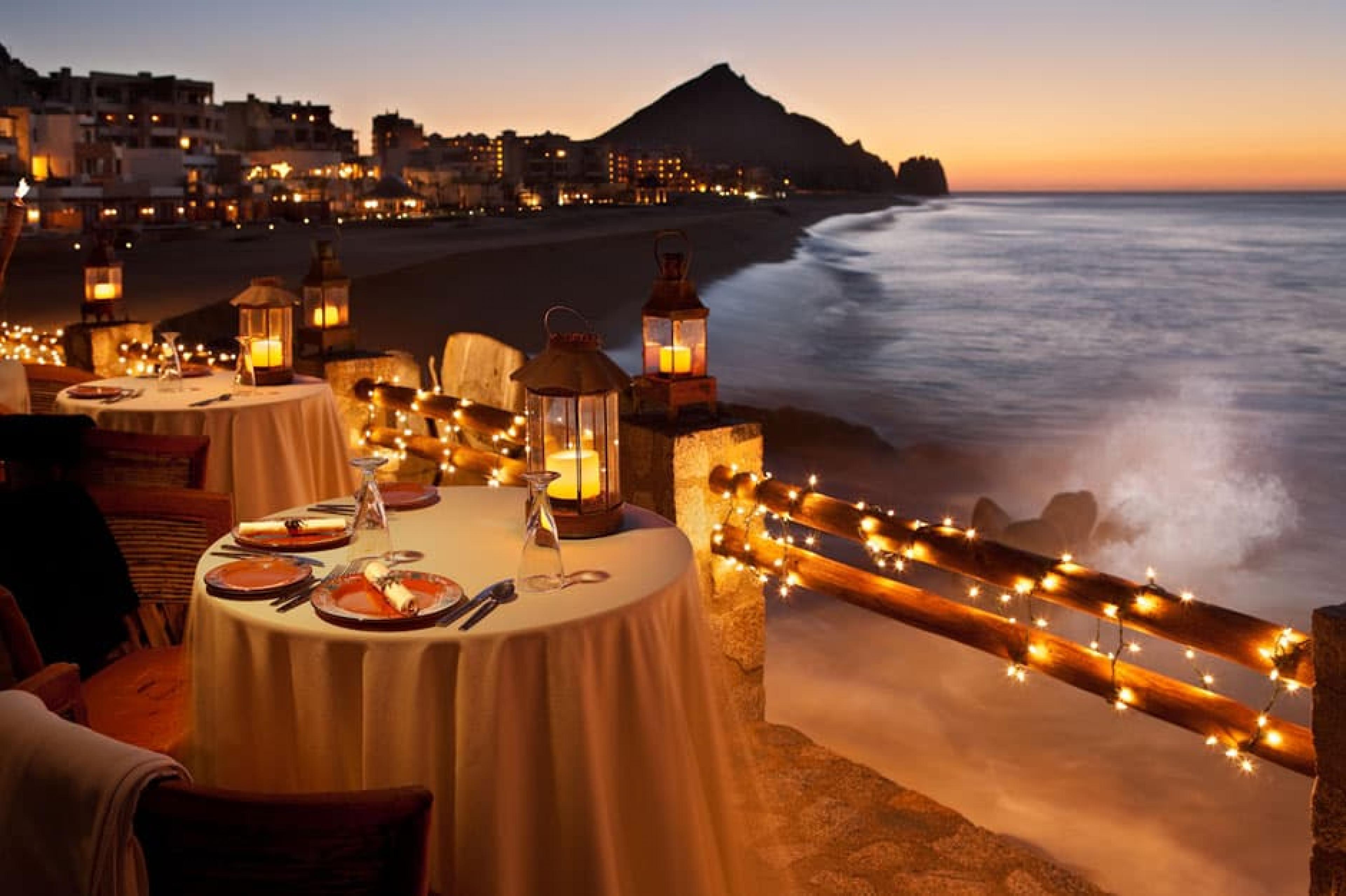 Dinning Area at El Farallón, Los Cabos, Mexico