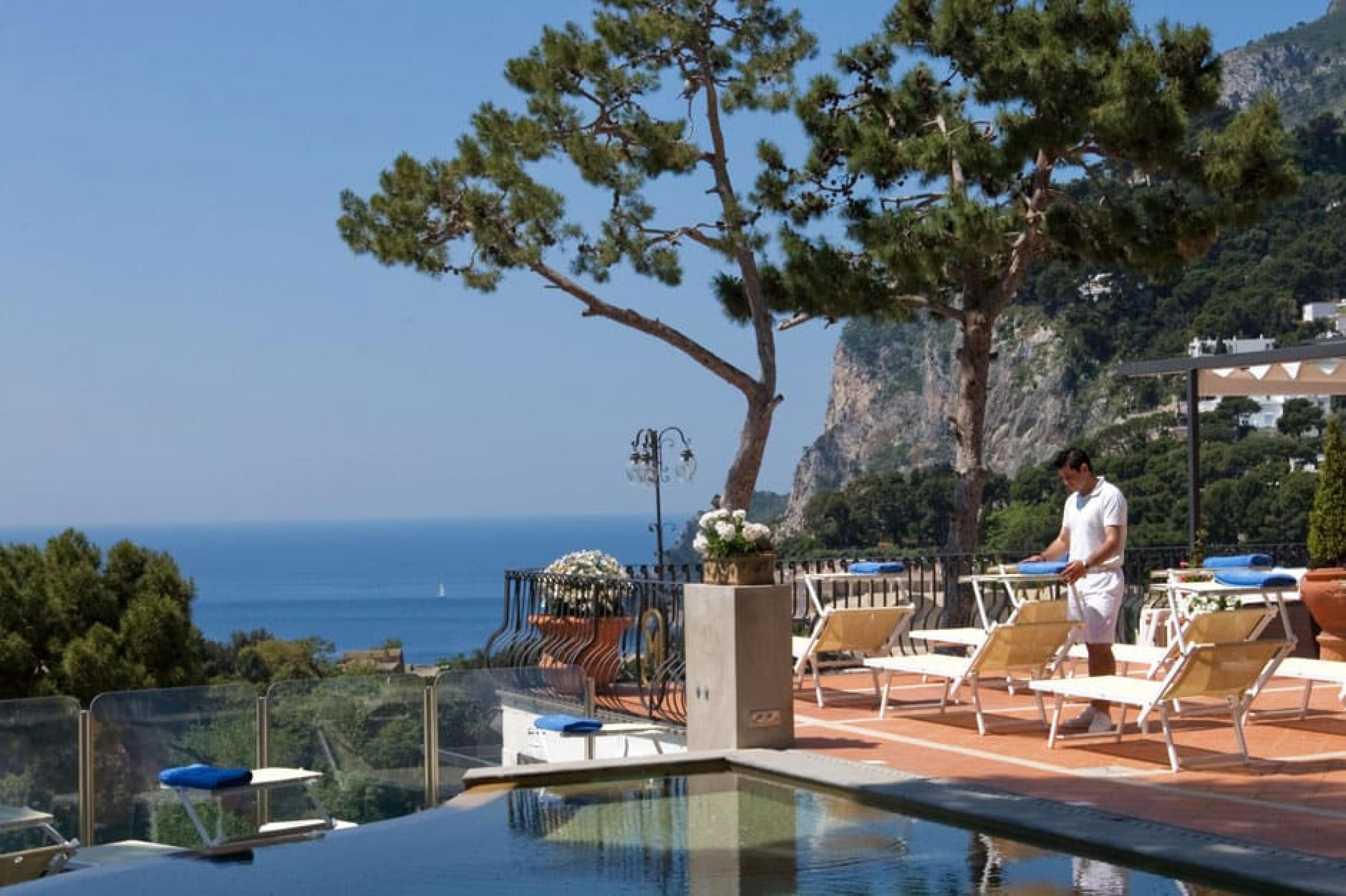 Pool Lounge at Casa Morgano, Capri, Italy