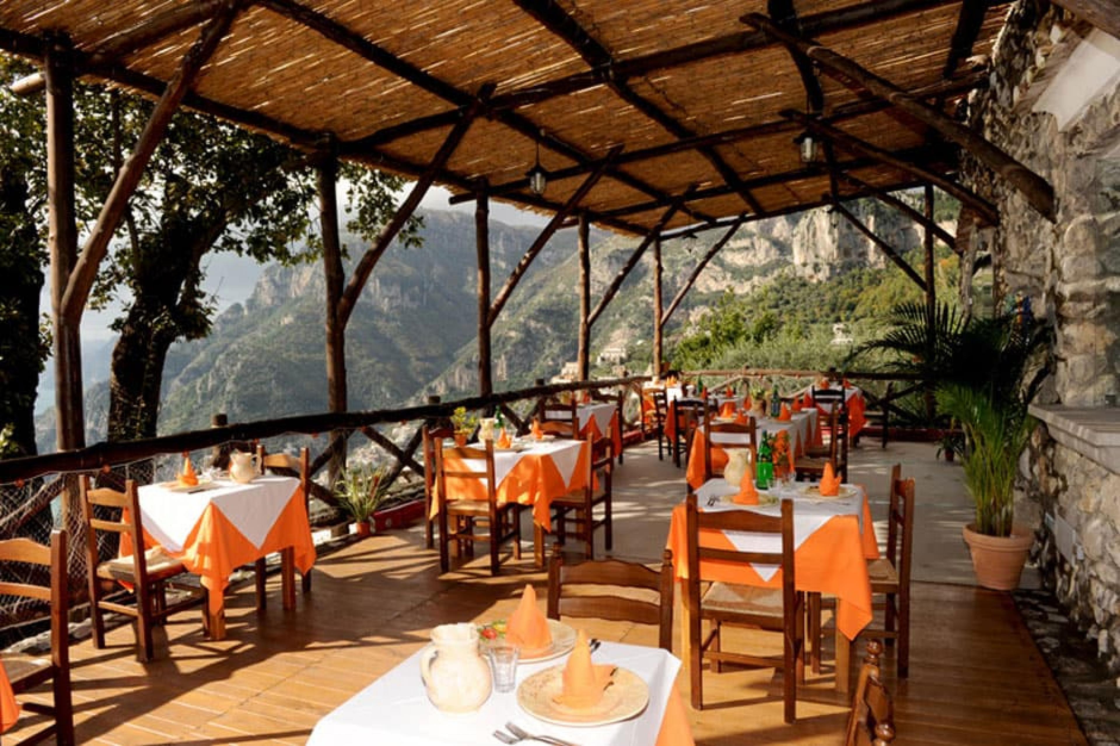 Dinning Area at La Tagliata, Amalfi Coast, Italy