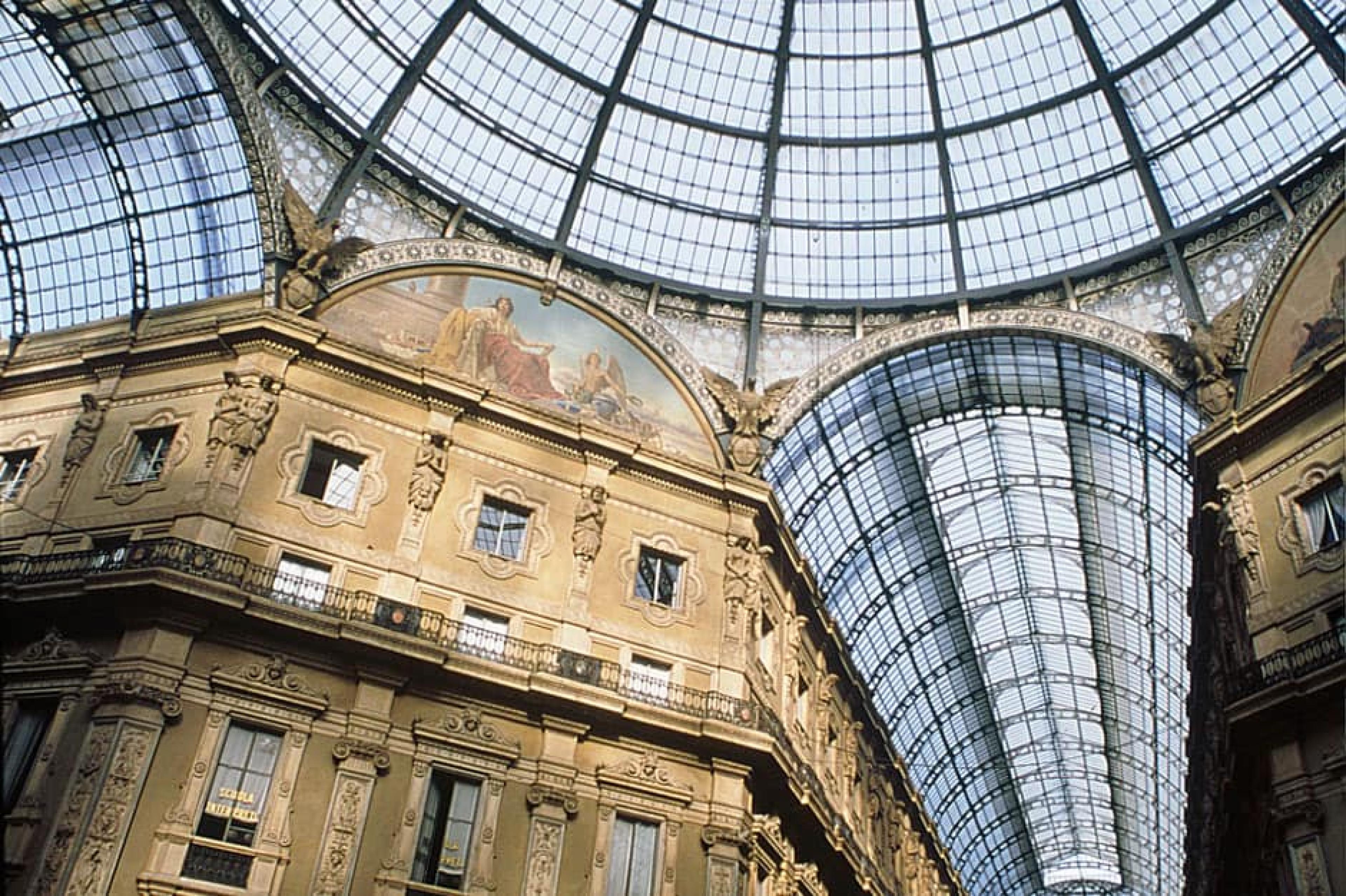 Interior View-Galleria Vittorio Emanuele II , Milan, Italy