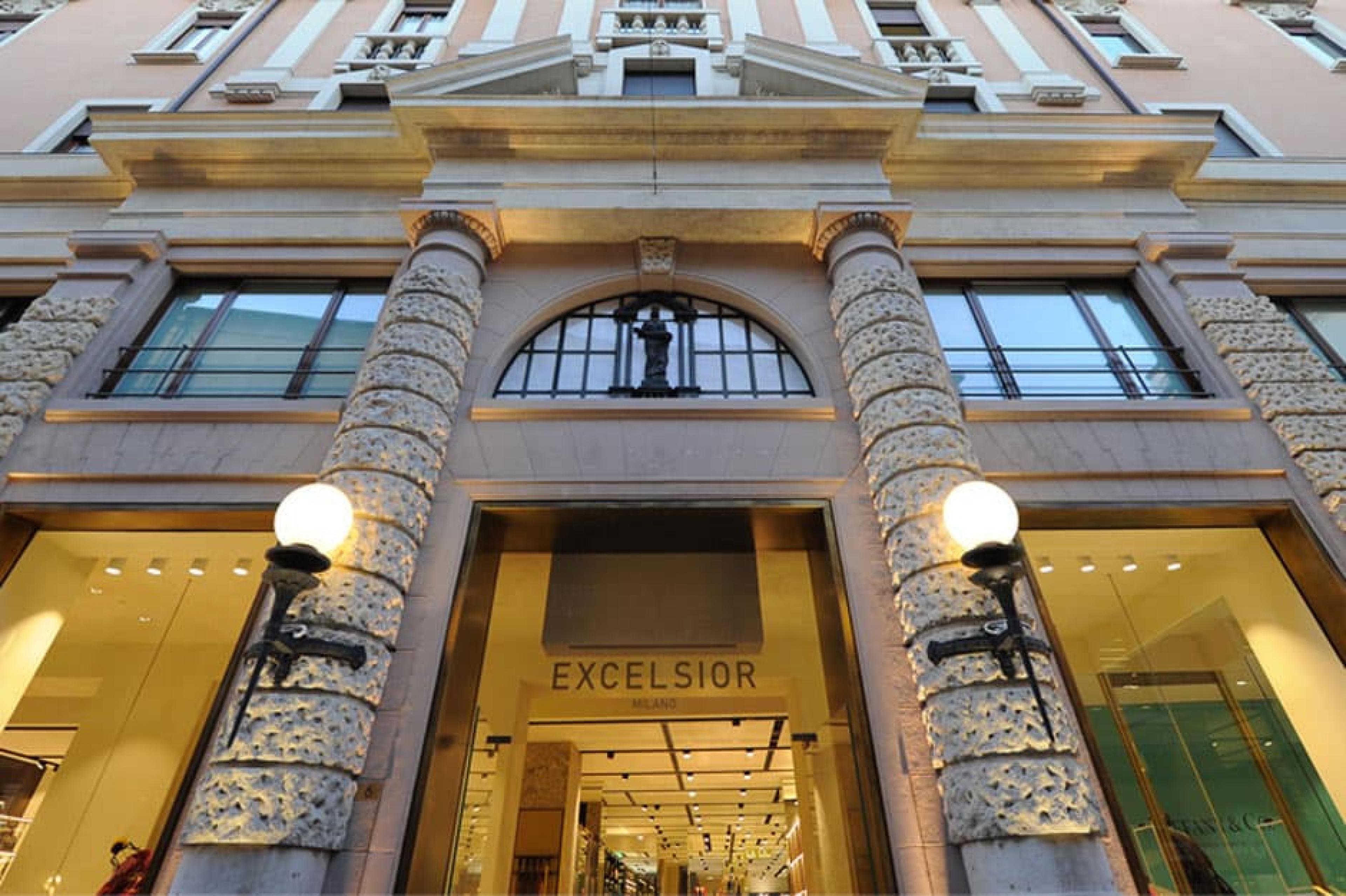 Facade at  Excelsior Milano, Milan, Italy - courtesy of Milano