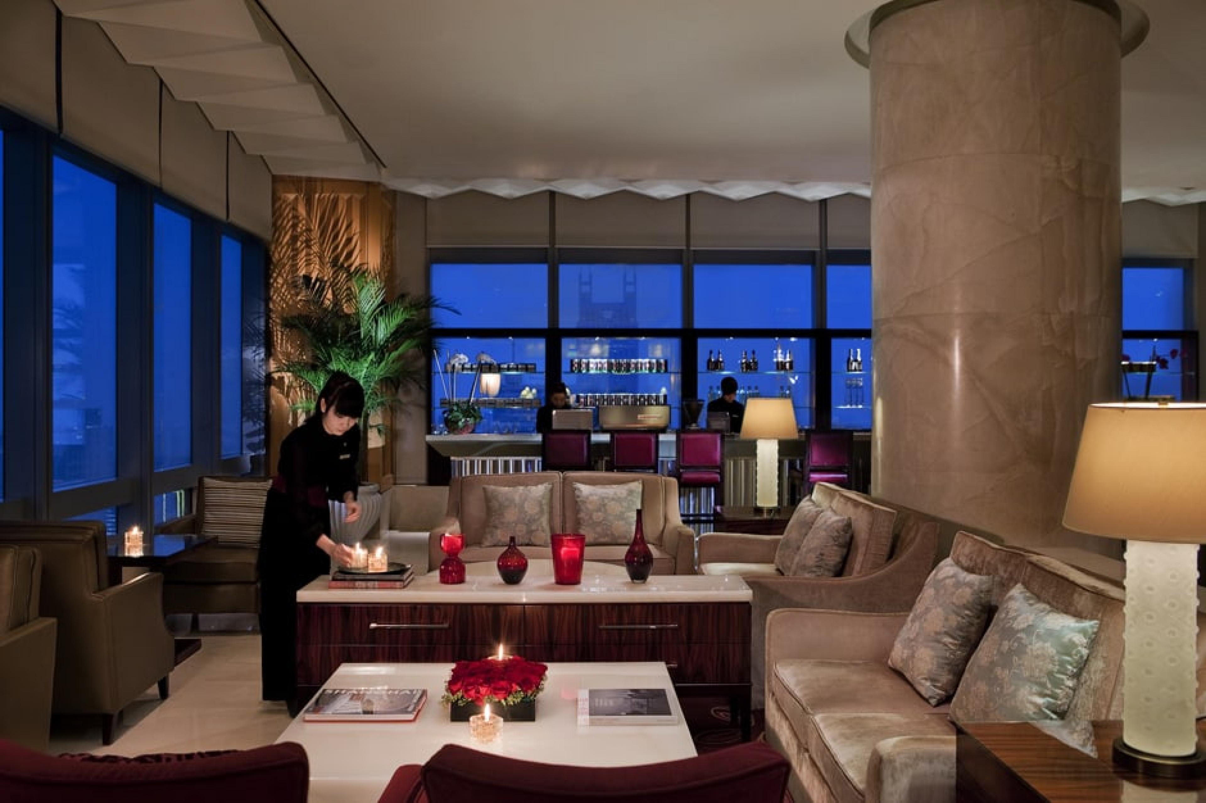 Lobby Lounge at J.W. Marriott Hotel Shanghai at Tomorrow Square, Shanghai, China