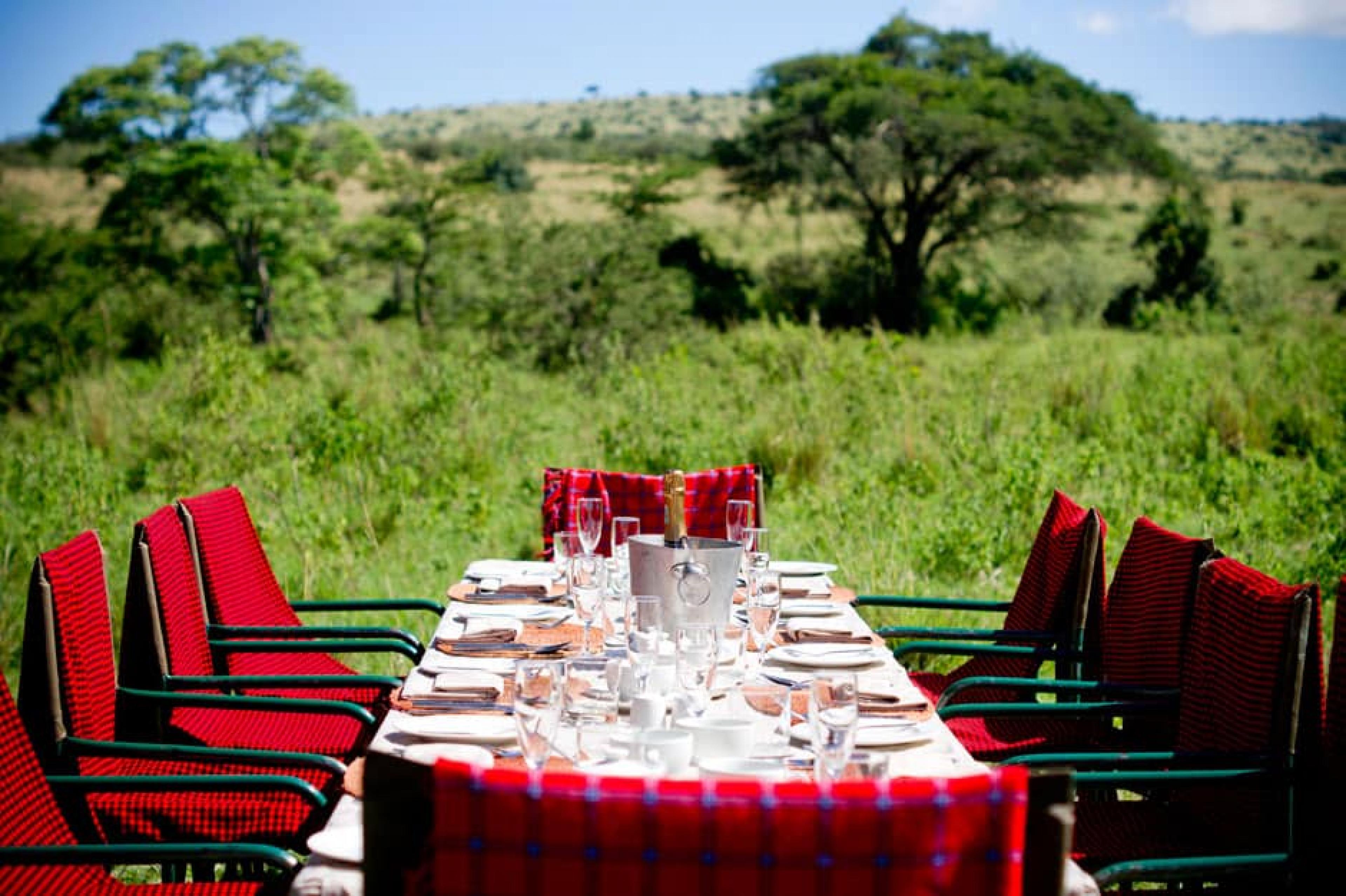 Dinning Area at Klein's Camp, Tanzania