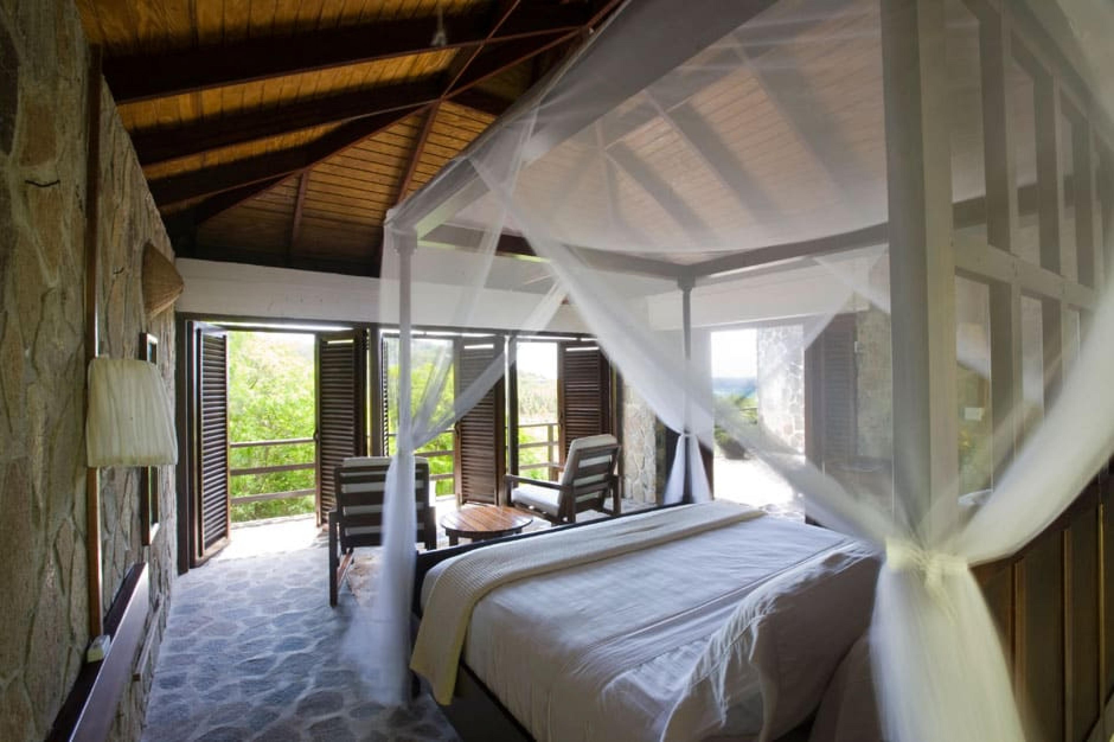 Bedroom at Firefly Hotel, Mustique, Caribbean
