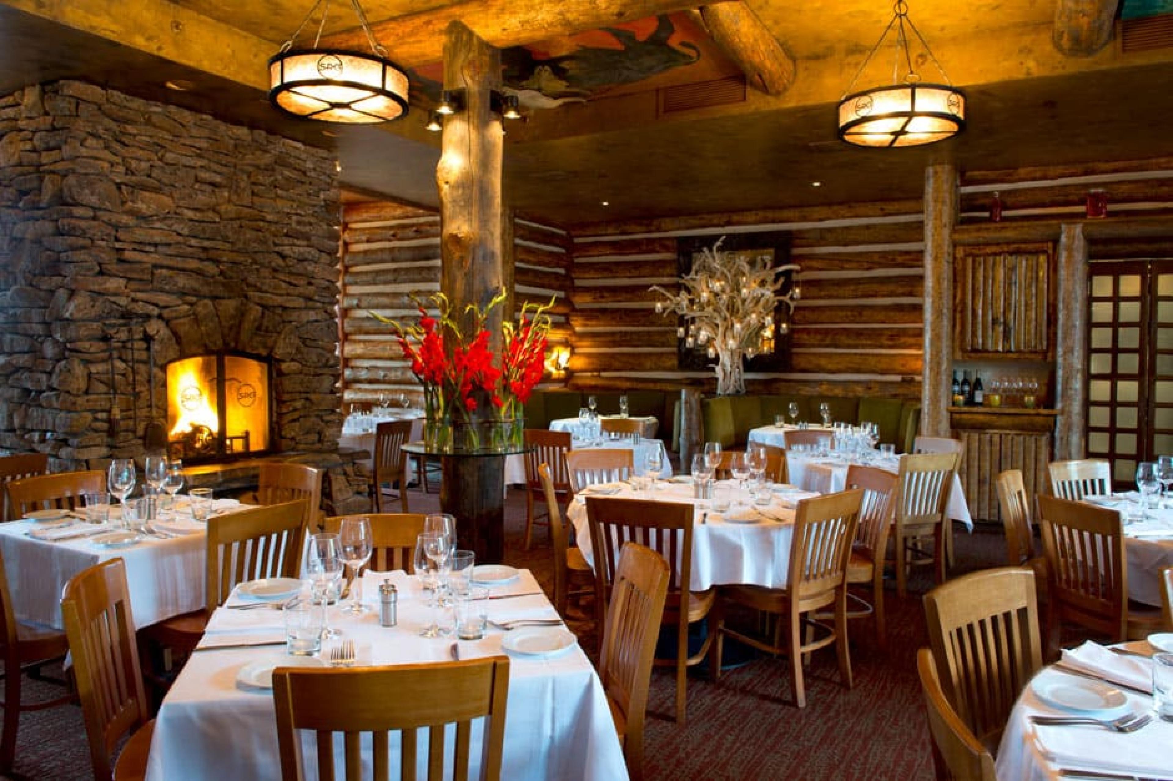 Dining room at Snake River Grill in Jackson Hole Wyoming